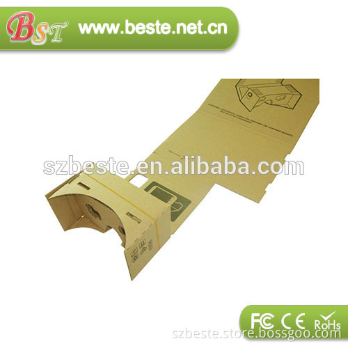 High quality Biconvex lens virtual reality cardboard 3d google cardboard